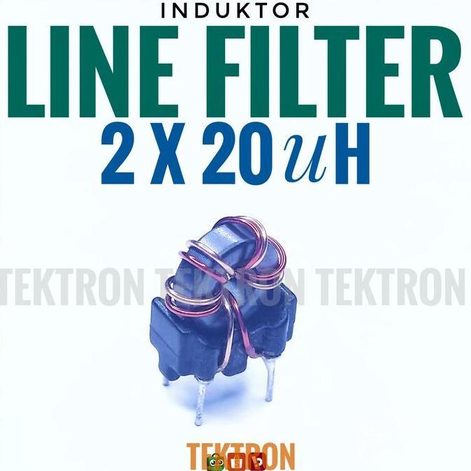 Update (1) INDUKTOR 20uH LINE FILTER 1:1 TRAFO TOROID FERIT 2X 0.02mH 8mm tek70n Juara