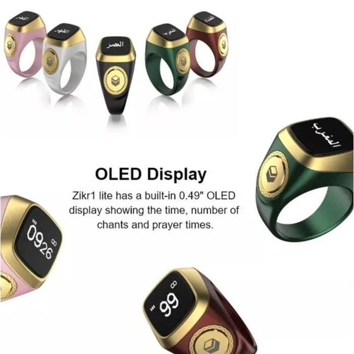 (Terbaru) Iqibla Zikr Ring Lite Smart Ring Tasbeh Digital Zikir Ring Lite Bestseller