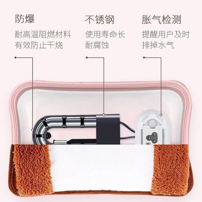 Bantal Air Panas Electric Bulu Lembut / Kompres Air Listrik LS