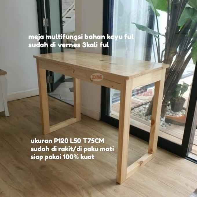 TERMURAH - meja monitor/TV meja makan meja tulis untuk meja kerja 120x50x75 natural DM76