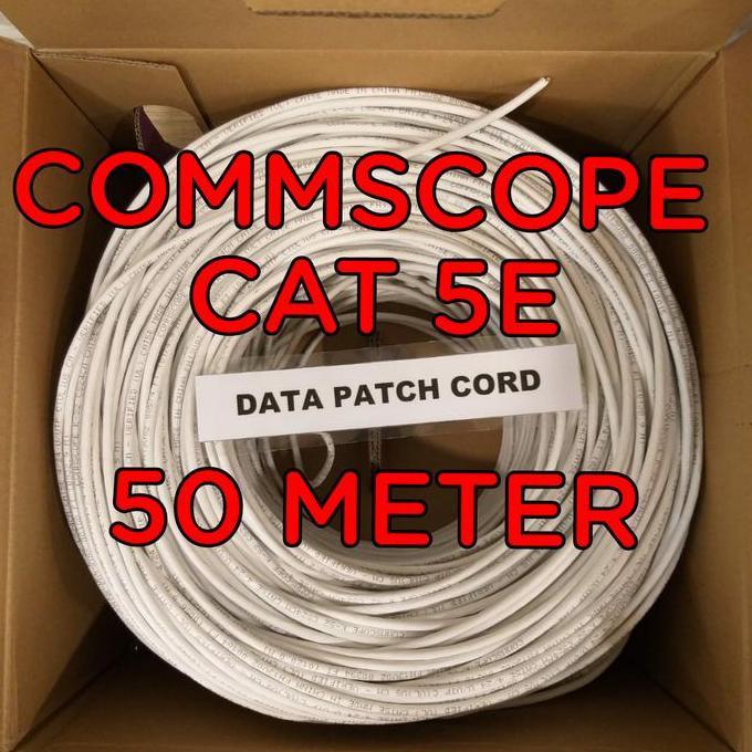amp commscope cat 5e 50meter / kabel lan utp commscope cat 5e amp