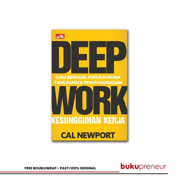 Buku Deep Work - Cal Newport (TERBAIK) (TERBARU) (TERMURAH)