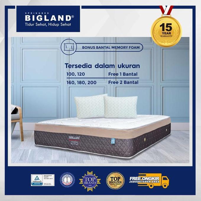 Bigland Springbed New Platinum Bigpedic - Kasur/Set (TERBAIK) (TERBARU) (TERMURAH)