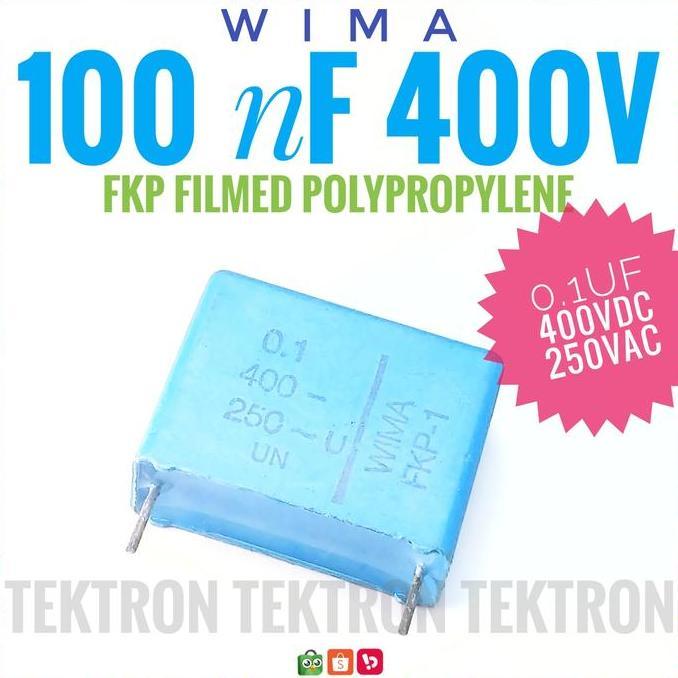 Baru (1) WIMA 100nF 400V FKP Polypropylene 104 Asli Ori Audiophile 0.1uF 250VAC tek70n Ayo Beli