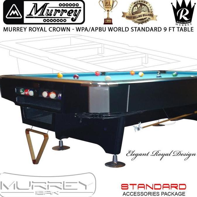 BEBAS ONGKIR - Murrey Royal Crown STD 9 ft Pool Table - Meja Billiard Biliar 9 feet