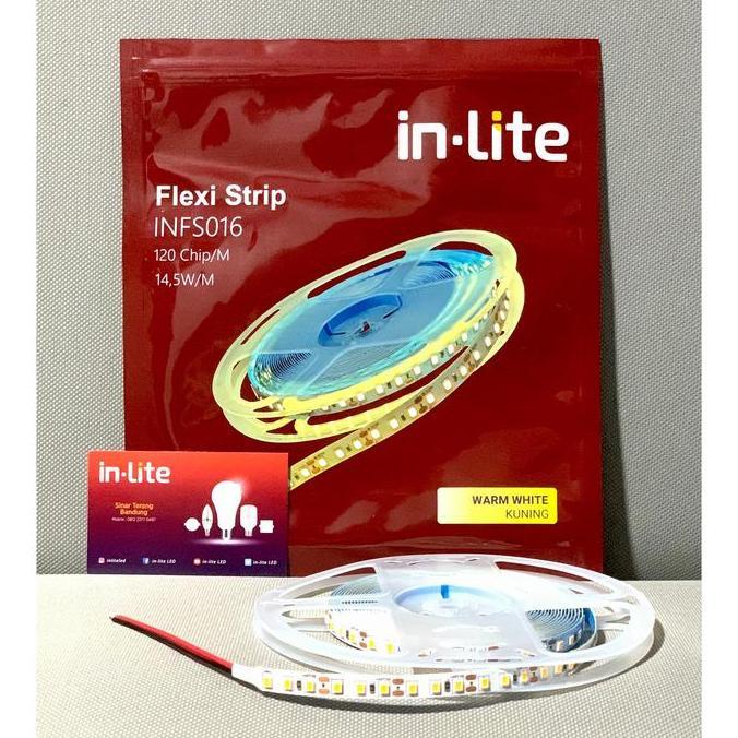 TERMURAH - FLEXI STRIP LIGHT LED INLITE 120 CHIP/M 14.5W/M IP20 DC 12V - INFS016