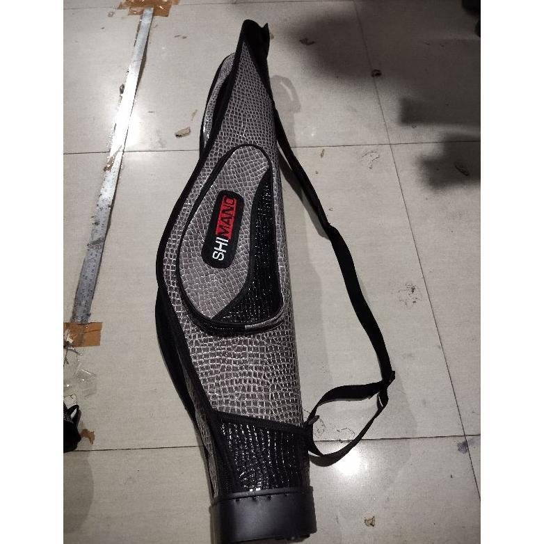 tas pancing mangkok model sisik kulit shimano lebar DB 100 120 cm tebal kaku