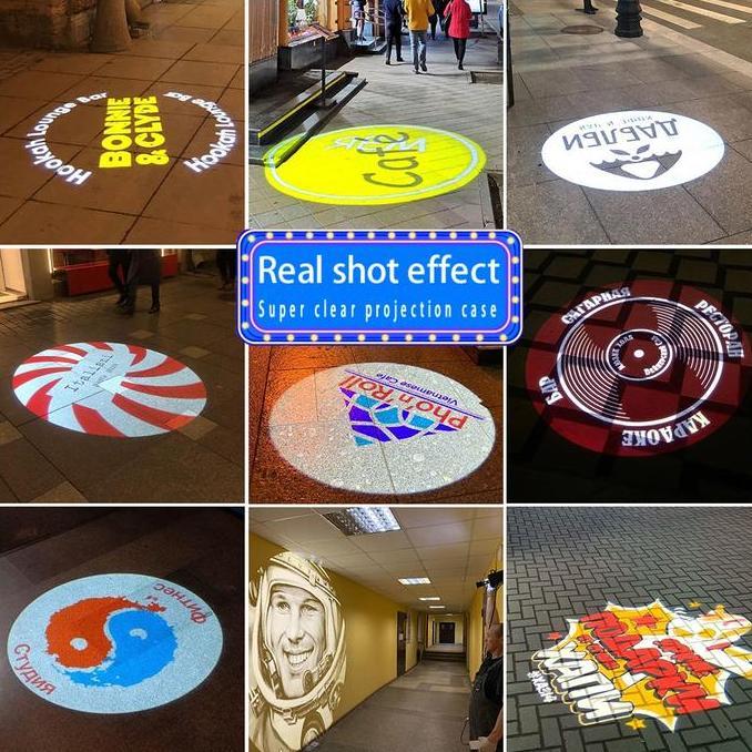 Advertising Gobo Projector Custom Logo Lights Outdoor LED Projector Ip67 Hd Rotating Customize Logo 