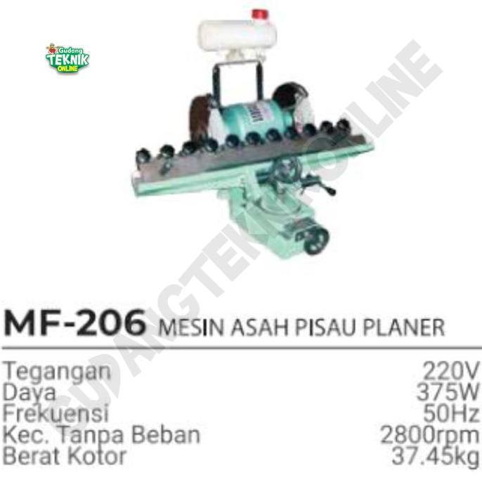 MIOSHINOCHE Mesin Asah Pisau Planer MF206 MODERN / Mesin Asah Mata Pisau Plannar Planar Serut Ketam 