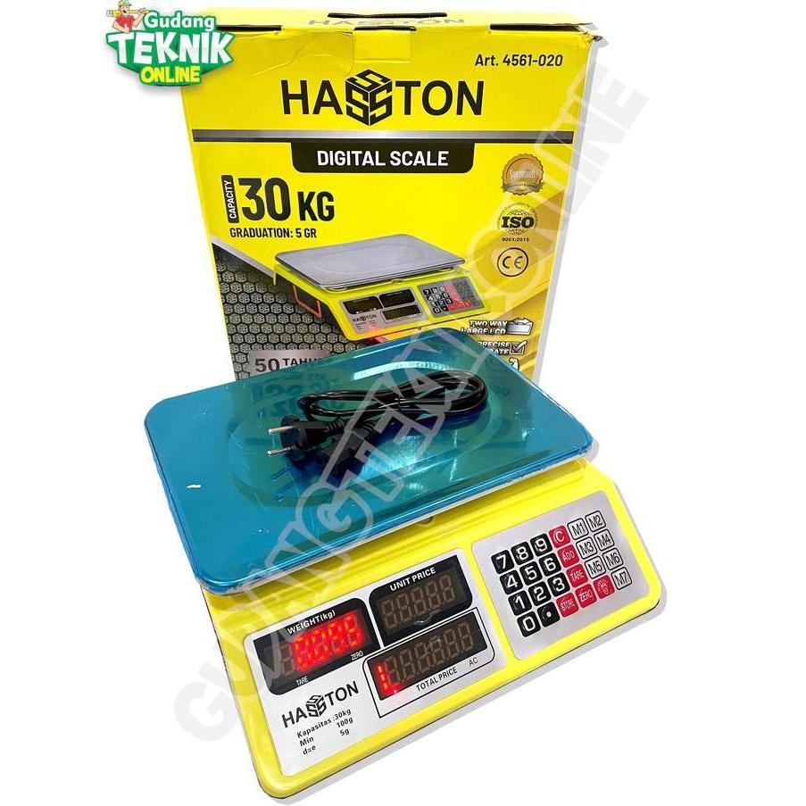 PAPANDAYAN Timbangan Duduk Digital 30KG HASSTON 4561-020 PDS30 / Timbangan Digital Sayuran Buah Bera
