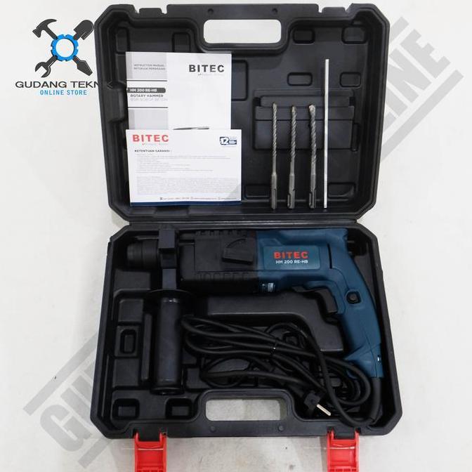 SABILULUNGAN Rotary Hammer Bitec HM 200 RE-HB - Mesin Bor Bobok Beton Tembok Cor Rotary Hammer Bitec