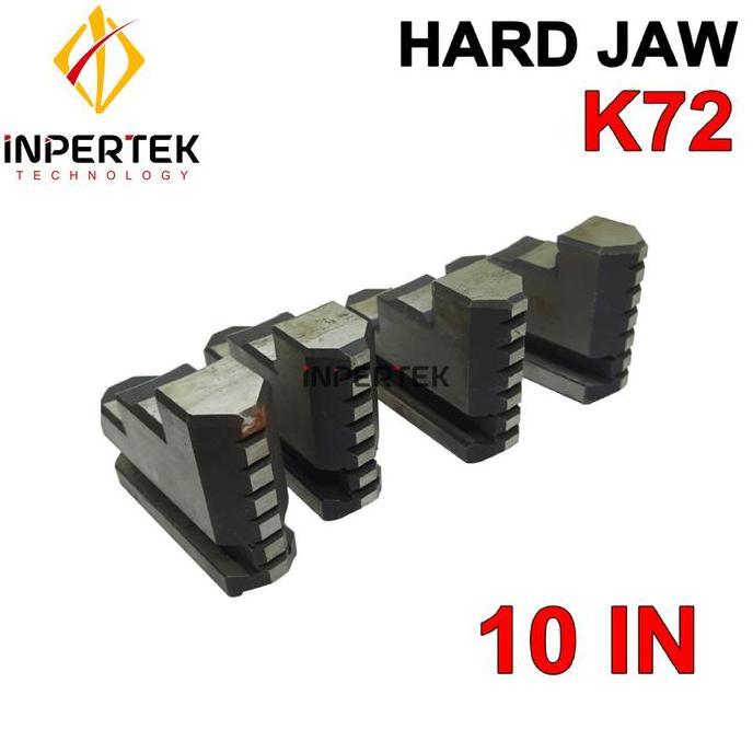 LOPHEZONE Hard Jaw Chuck Bubut 10" 4Jaw Hardjaw bubut Chuck Jaw Claw 10" Jaw 10"