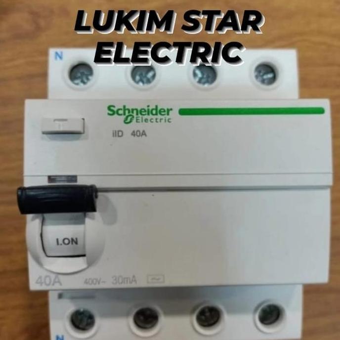 Elcb Schneider Iid 40A 4Phase 30Ma/300Ma 40A 4Phase Elcb 4P 40A Iid Harga Khusus