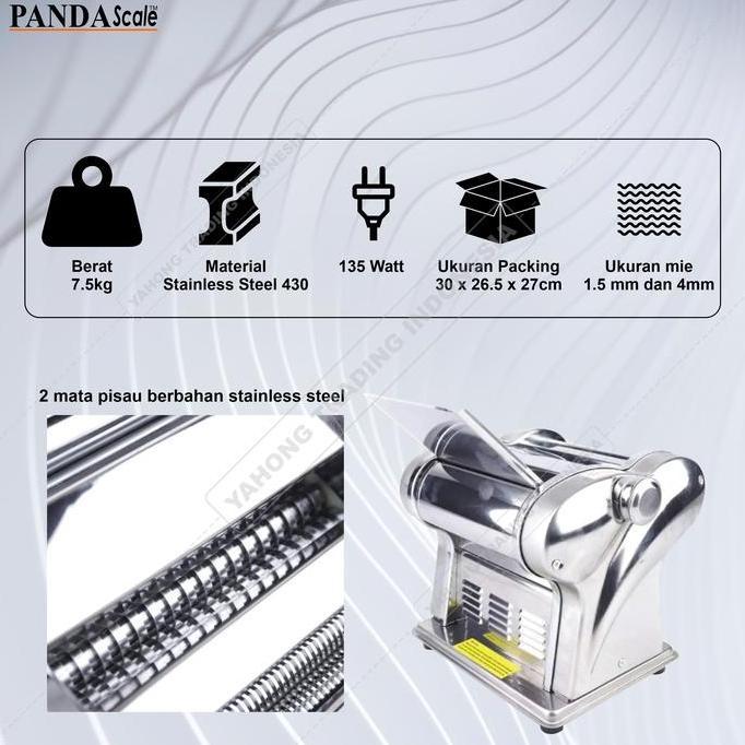 Mesin Pembuat Mie Elektrik JCD 6 Mesin Penggiling Giling Mie PANDA SCALE RDN