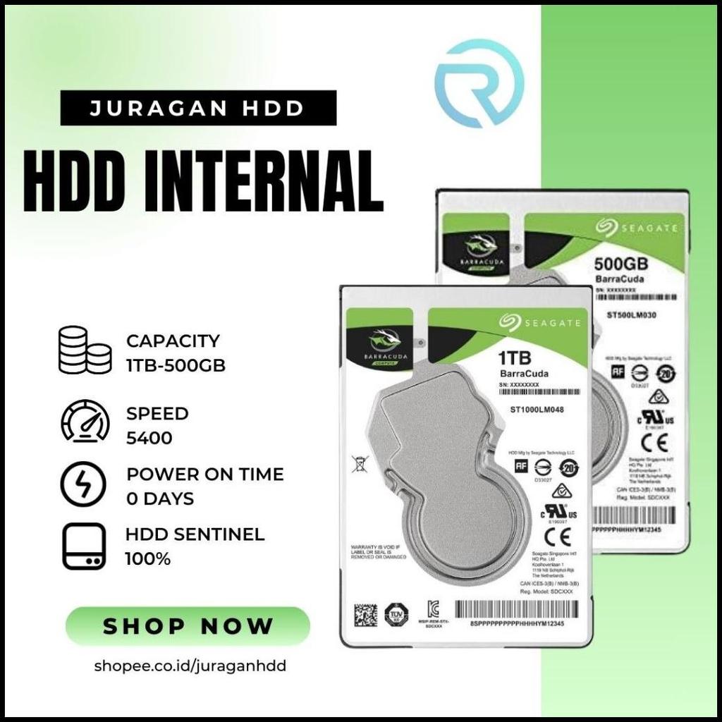 Hardisk Laptop 1Tb/500Gb Seagate Barracuda Internal 2.5" Slim Sata Hdd Laptop Ps Promo 1Tb/500Gb