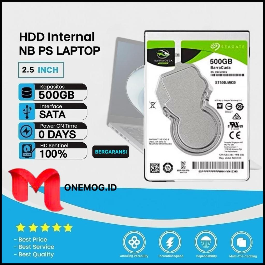 Hdd Hardisk 500Gb Seagate Barracuda Slim Internal 2.5 Sata Baru 0 Days Promo Hardisk Laptop 500Gb