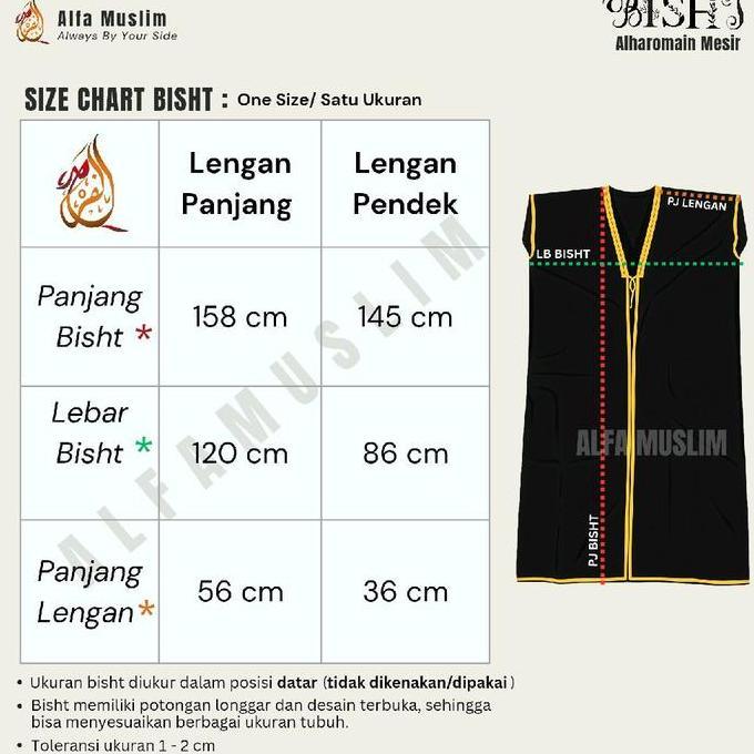 Bisht Premium, Bisht Ala Raja Salman, Luaran Jubah Pria, Outer Jubah Khas Pemimpin Arab, Pelengkap G