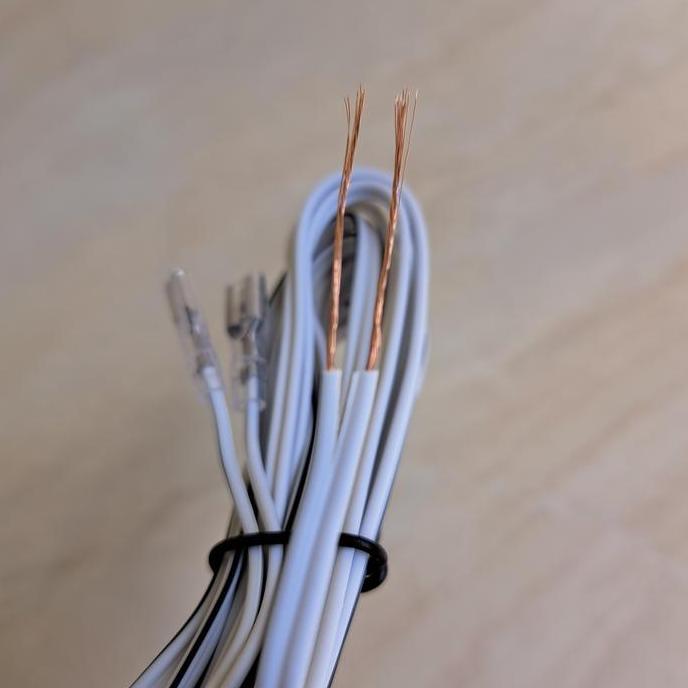 KABEL TWEETER 22AWG FULL TEMBAGA PLUS SKUN PANJANG KABEL 250CM X 2PCS