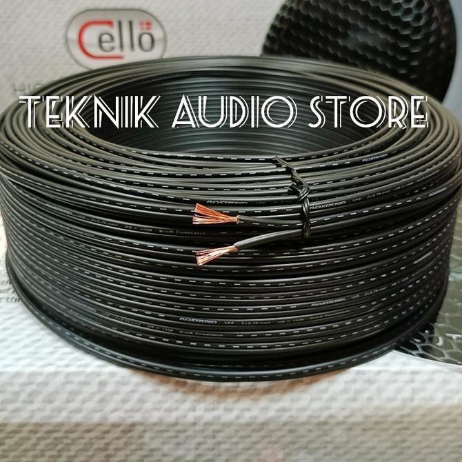 KABEL SPEAKER ROSTAND TEMBAGA 99.9% MURNI 2X0.75MM(18AWG)