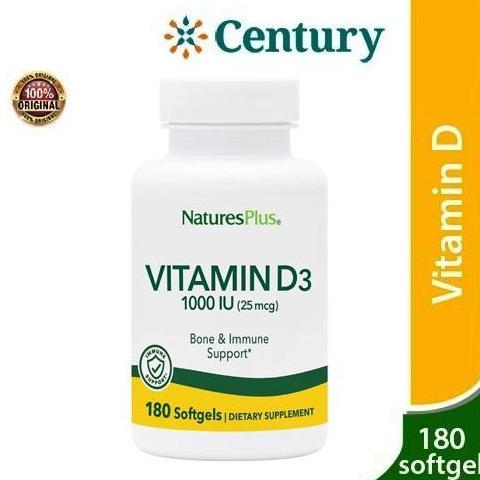 Nature's Plus Vitamin D3 1000 IU 180 Softgel/Natures Plus/Vitamin D