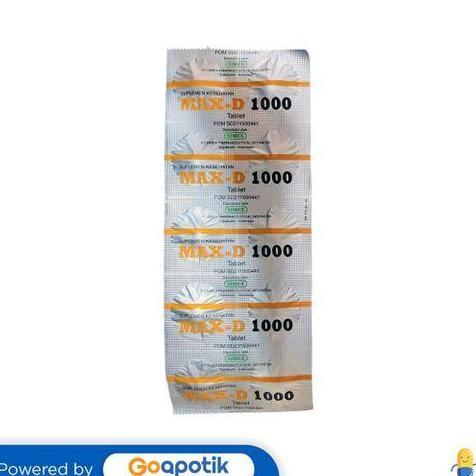 MAX-D VITAMIN D3 1000 IU STRIP 10