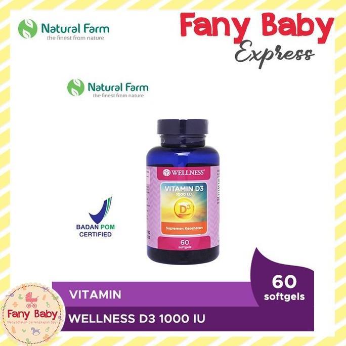 WELLNESS VIT D3 1000 I.U / 60 SOFTGELS