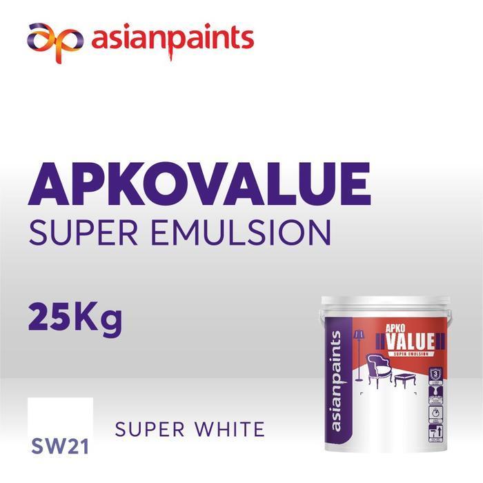Cat Tembok & Plafon ASIAN PAINT APKO Value SW21 SUPER WHITE 25kg