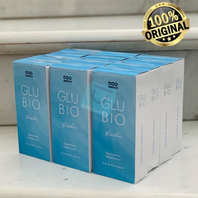 Absolute- Glubio L-Glutathione Glutathione 500Mg Glu Bio Imedco Box Isi 30 Kapsul Kaplet Tablet