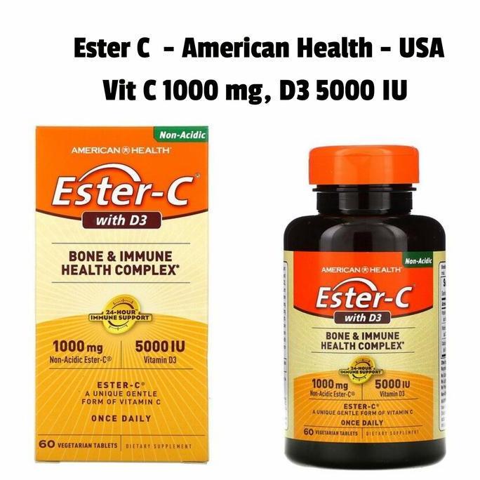 Ester C 1000mg D3 5000 IU American Health