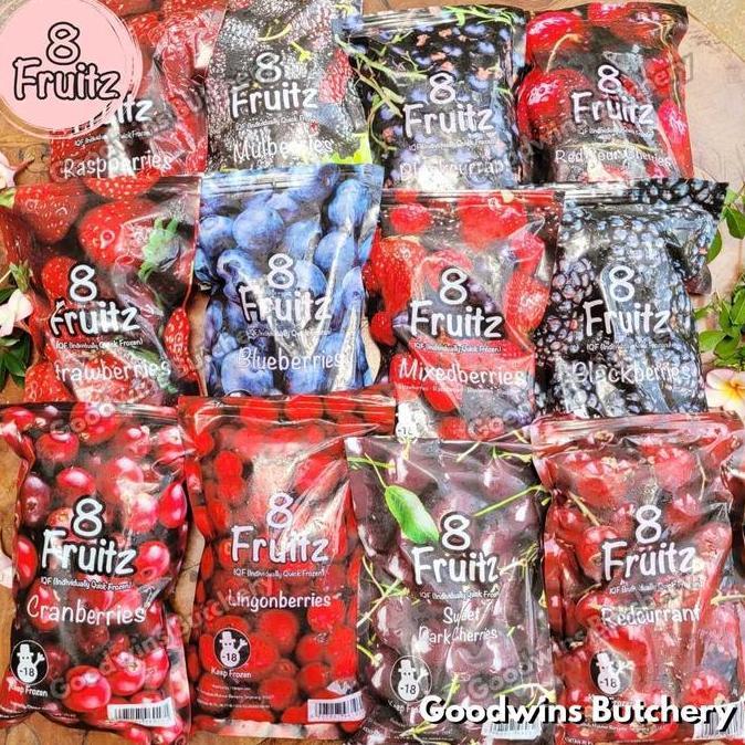 Frozen fruit ALL VARIANT 8Fruitz IQF | semua varian buah beku import 8 Fruitz 500g
