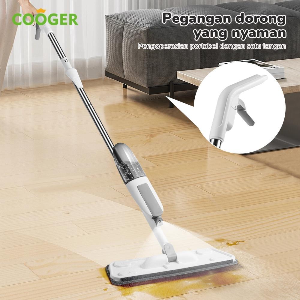 Cooger Surabaya Alat Pel Lantai Semprot Aurora Spray Mop Otomatis Dengan Tangki Air Sabun Microfiber