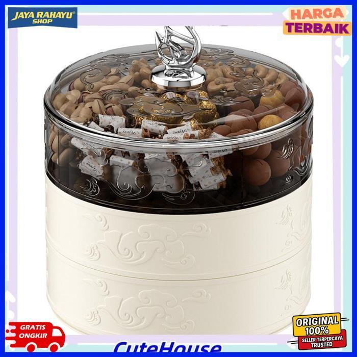 New Toples Lebaran Bulat - Toples Aesthetic / Candy Box / Kotak Permen / Toples Kue Kering / Tempat 