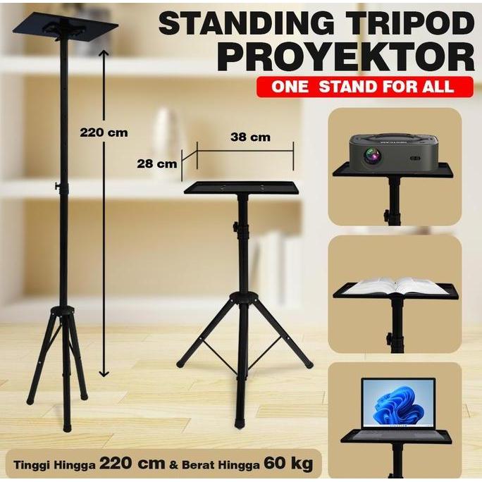 braket kaki proyektor standing tripod bracket projector berdiri