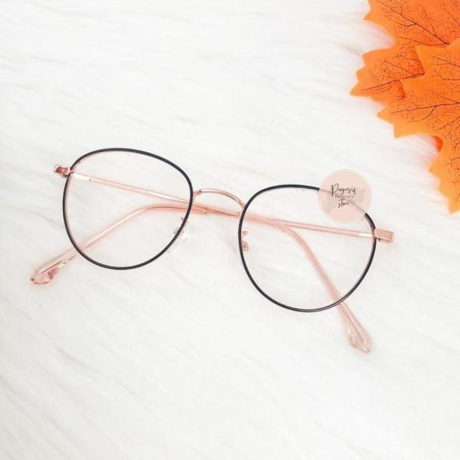 Kacamata Termurah Frame Kecil Bulat Besi PREMIUM 2733