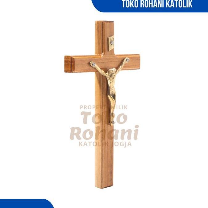 SALIB GANTUNG 30 CM / SALIB DINDING KUNINGAN