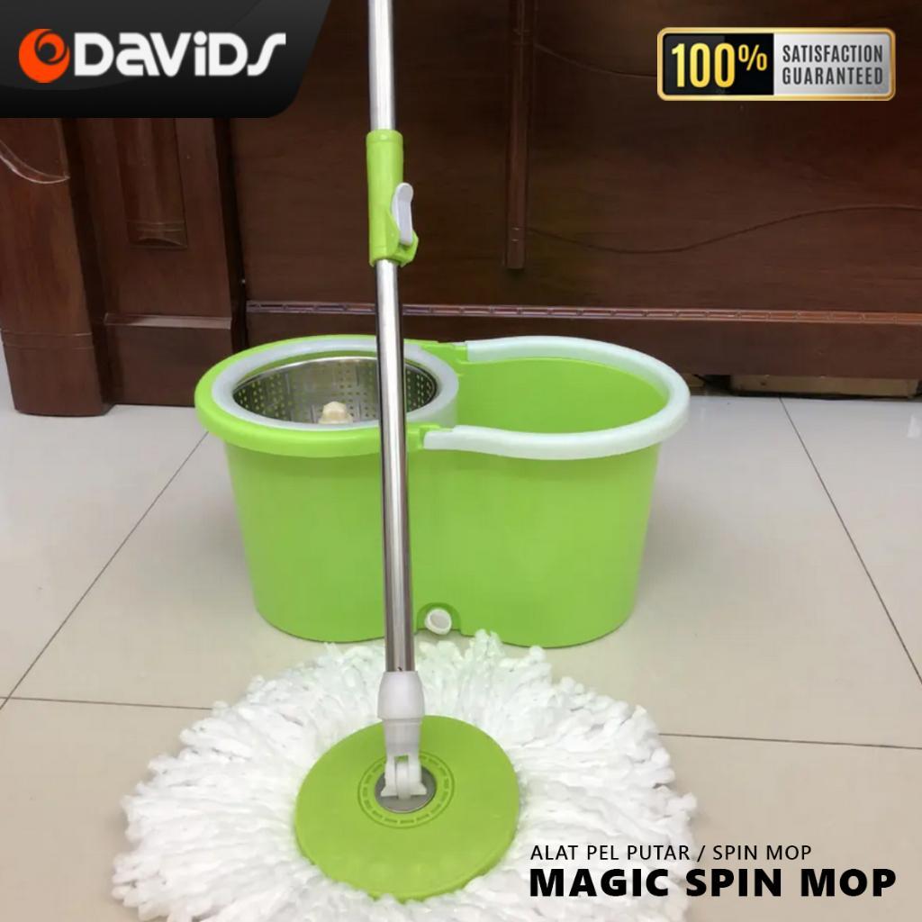 Alat Pel Pelan Lantai Ultra Mop Praktis Tanpa Peras Otomatis Serbaguna Magic Nagako