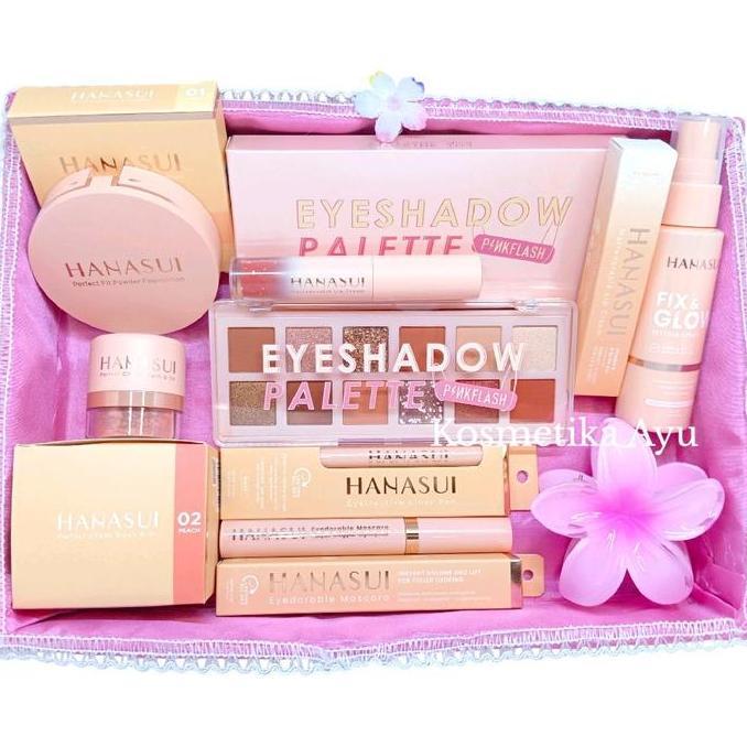 sswwgudang - hanasui tanpa box paket seserahan lengkap paket seserahan pernikahan 1 set make up kado