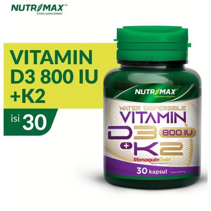 Nutrimax Water Dispersible Vitamin D3 + K2 Suplementasi vitamin D3 dan vitamin K2