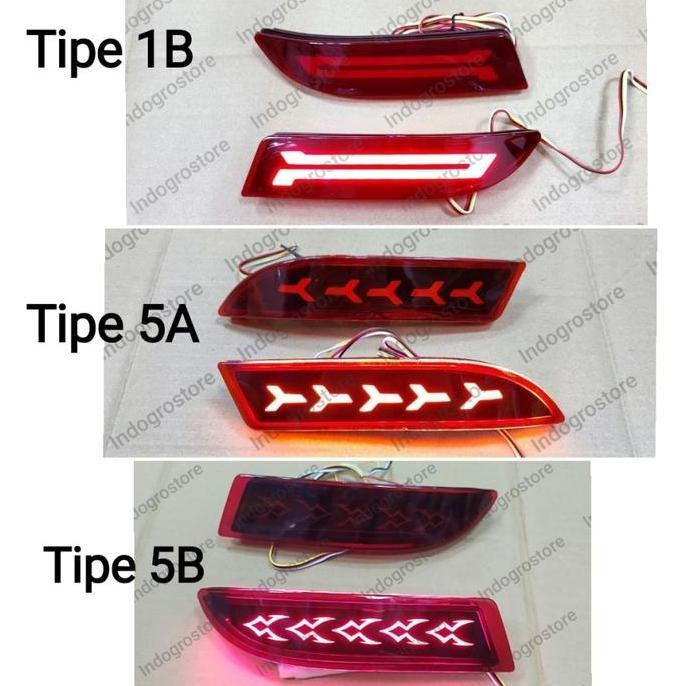 PROMO DISKON - LAMPU REFLEKTOR BEMPER BELAKANG LED MOBIL ALL NEW AVANZA XENIA 2012 2013 2014 2015 20