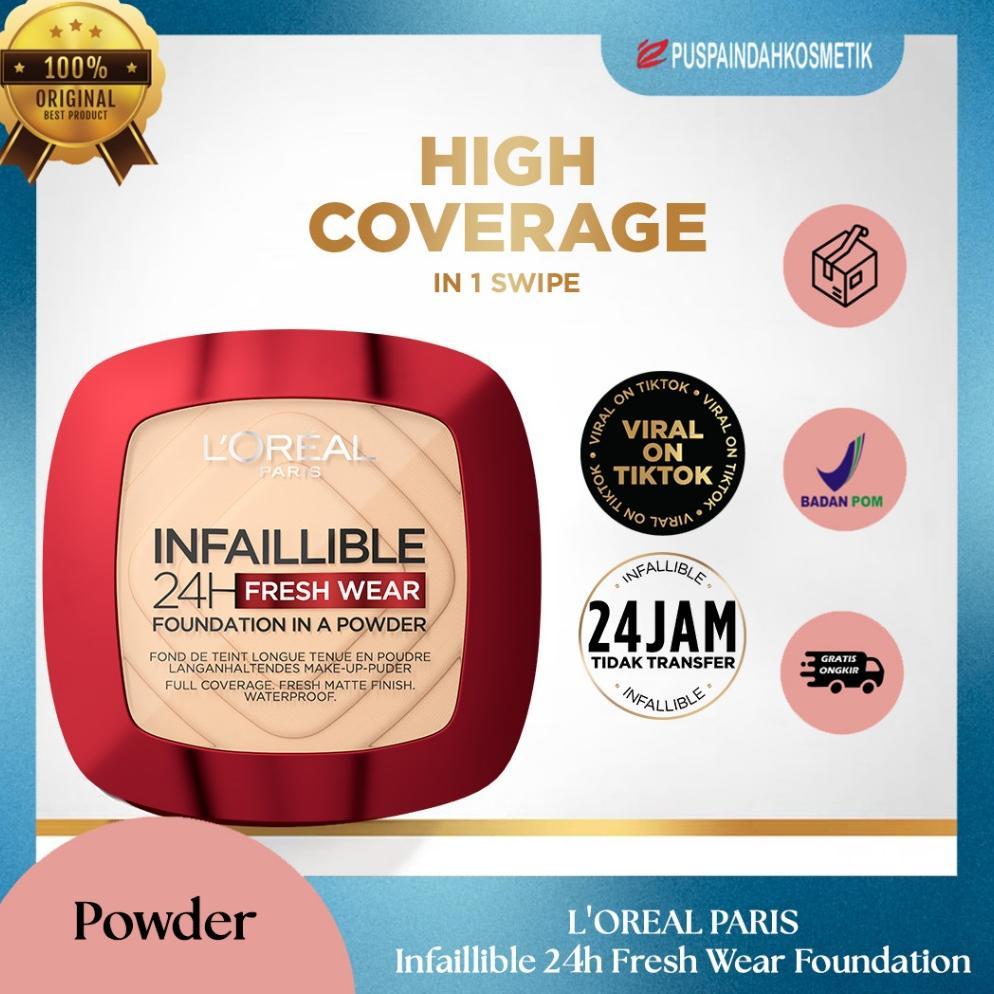 LOREAL INFALLIBLE 24H WEAR POWDER FOUNDATION (RANDOM)