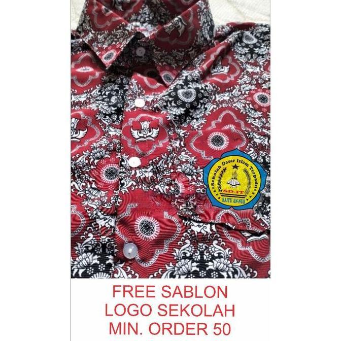Seragam Batik SD Nasional Size Jumbo