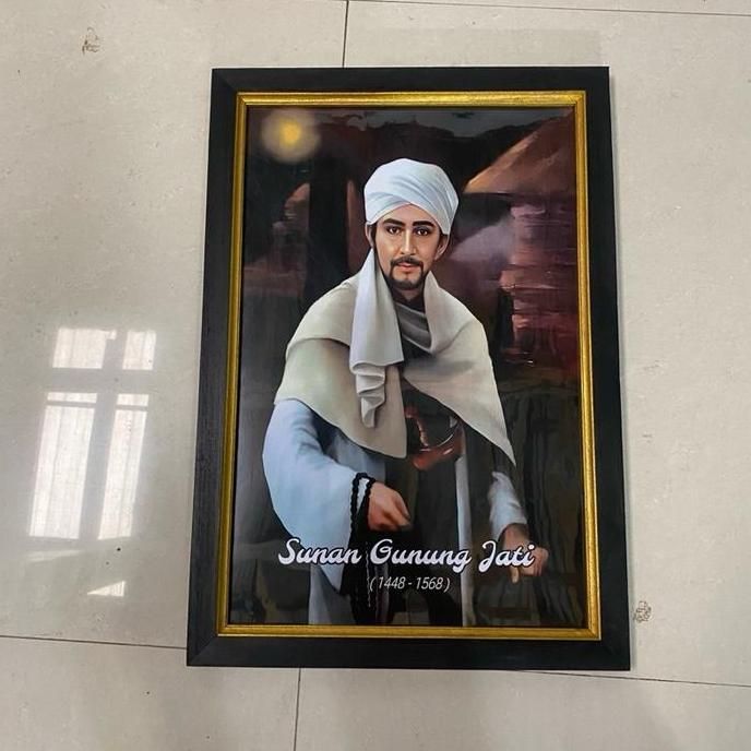 Kantowi- Hiasan Dinding Gambar Sunan Gunung Jati Plus Bingkai Cantik