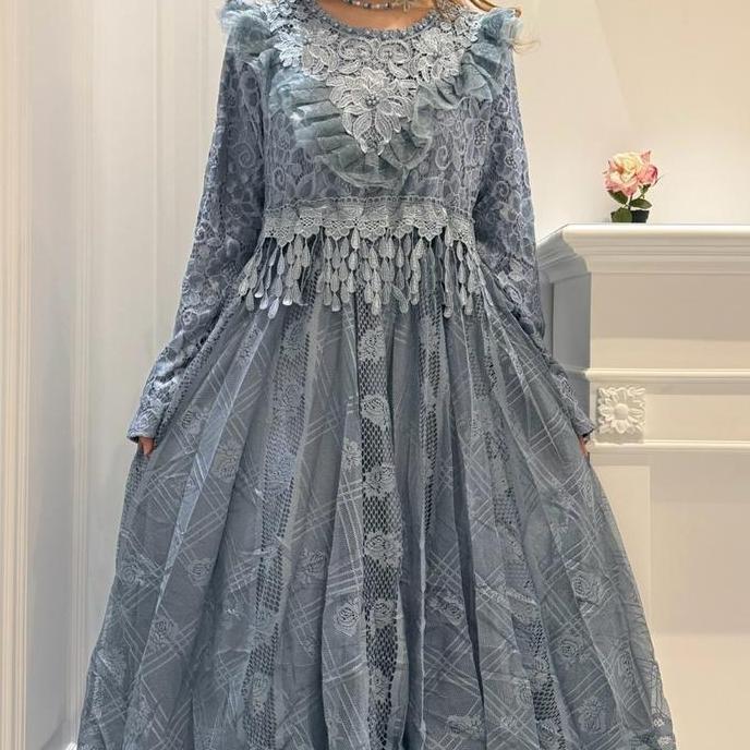 Gamis Tutu 83 Muslim Wanita Dress Pesta Dewasa