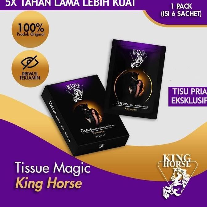 Terlaris King Horse Tisu Magic BPOM Tissue Megic Original Obat Kuat Pria Tahan Lama happy shopping k