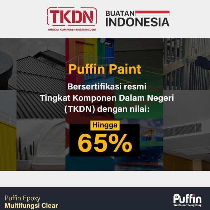 Cat Epoxy Resin Coating Bening Puffin Epoxy Multifungsi 1.5 kg