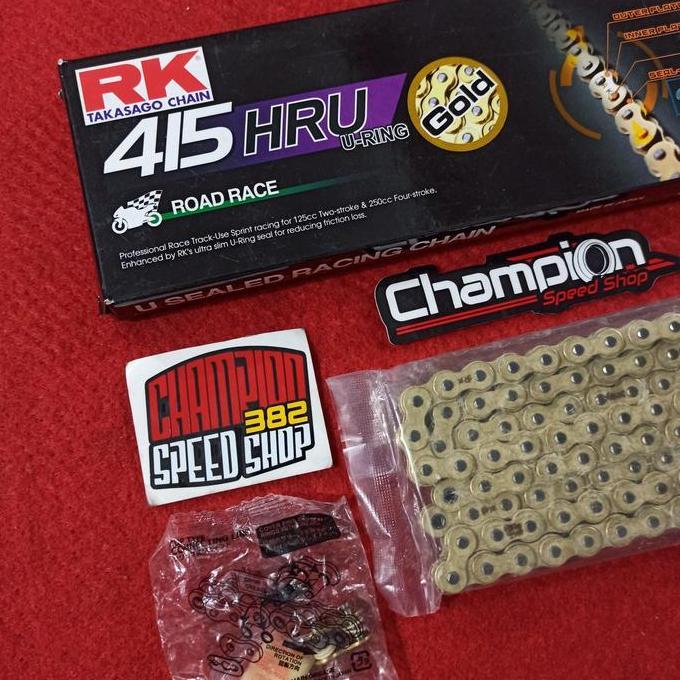 Rantai RK TAKASAGO Chain 415 HRU U-Ring Ninja R RR 150 150R 150RR