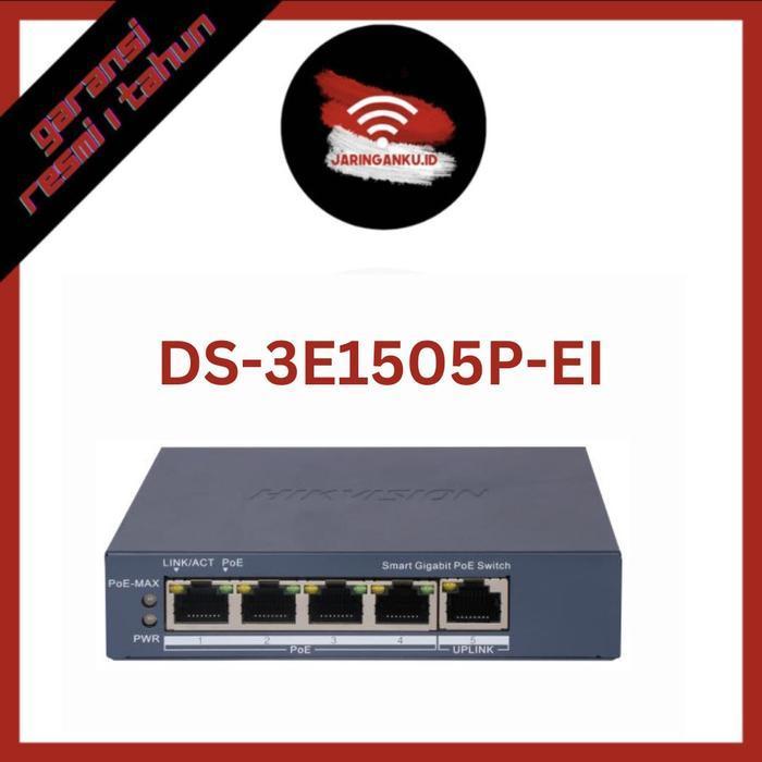 Hikvision Ds-3E1505P-Ei 4 Port New