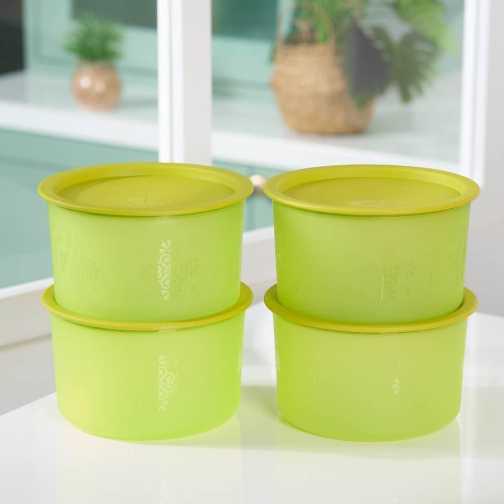 Tufhfa - Prilie - Toples Jajan Aesthetic Savina Junior Set 4 Pcs /Toples Plastik Murah/Toples Berana