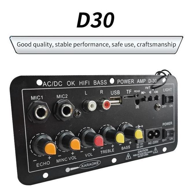 1000W Amplifier board Tampilan digital Power amplifier board Untuk 8-12 Inci Speaker 220V-DC 12V-24V