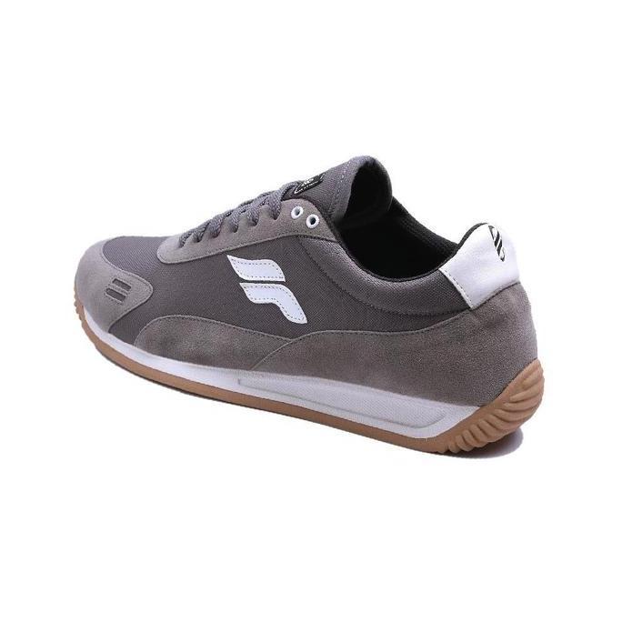 Footstep Footwear Sepatu Sneaker Signature Pria Fusion V2 Grey Original Shoes Kerja Casual Snekers H
